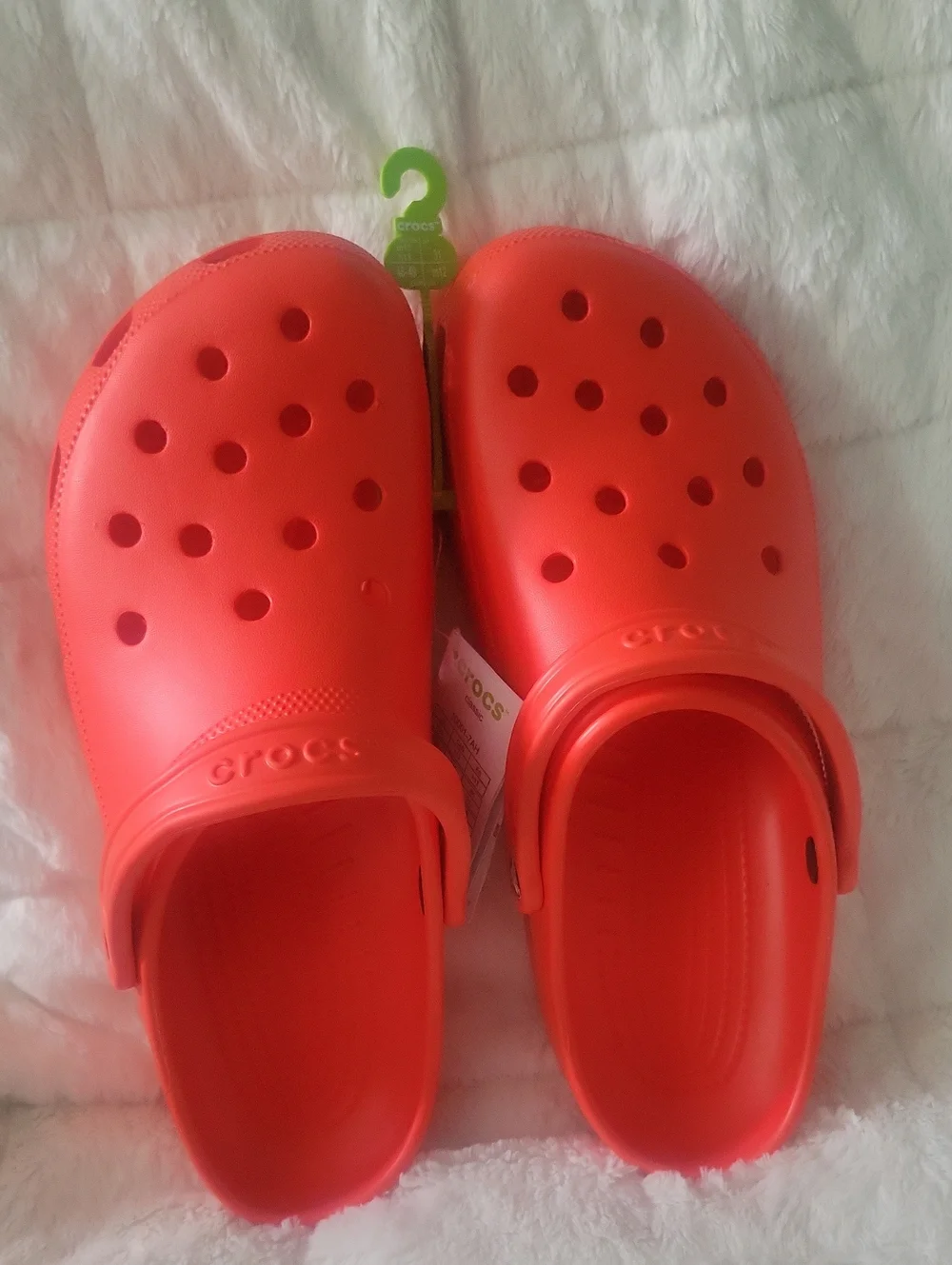 CROCS Classic Clog in Coral-Red Orange Men's Size13 Shoes Sandals